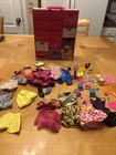 VTG 1993 Mattel Tara ToyBarbie Organizer Storage Carrying Case w/ Drawer & Shoes