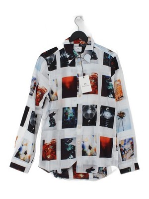 Paul Smith Men's Shirt S Multi Graphic 100% Cotton Basic New with tags