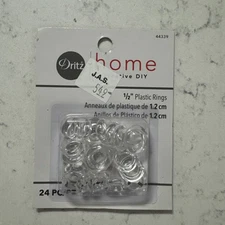 ClearHome 1/2" Plastic Rings - 24 Pack