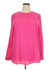 Amazon Essentials Women Pink Long Sleeve Blouse 2X Plus