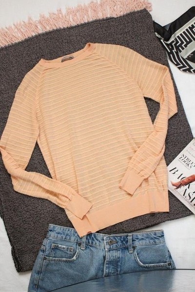 Women COS Sweater Coral Cotton 36 / S / 44