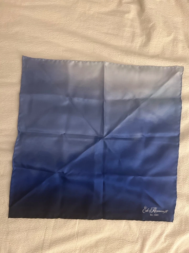 Pochette de costume Ede&Ravenscroft en soie dégradée - Photo 3/4