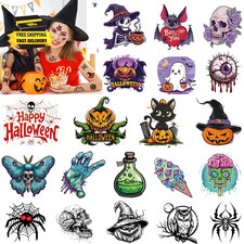 Halloween Tattoos for Kids 15 Sheets Halloween Pumpkin Spider Bat Temporary Tatt