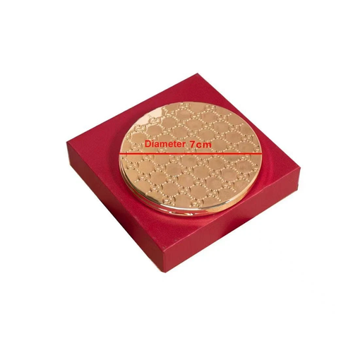 Gucci Cosmetic Beauty Makeup Compact Mirror in Gold Pattern with New Box - Picture 6 of 6