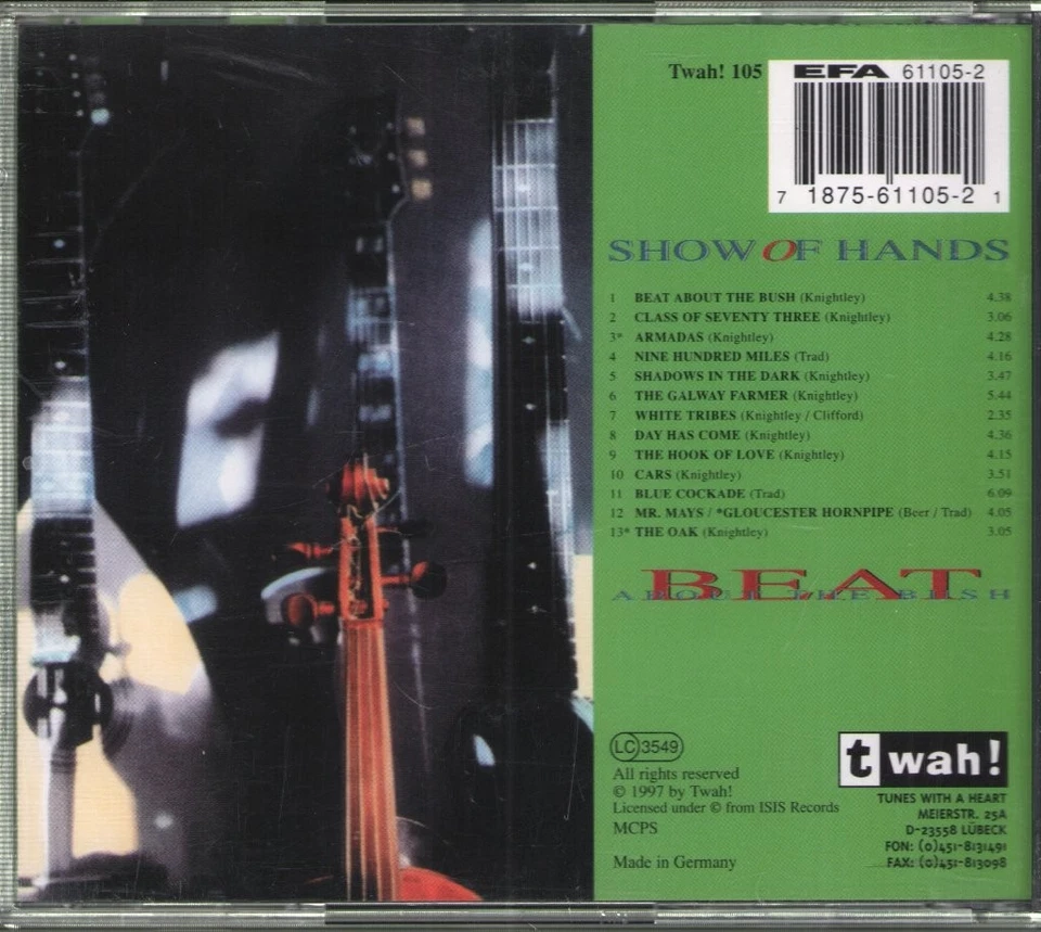 Show of Hands Beat About the Bush CD Germany Efa 1997 TWAH105 - Bild 2 von 2