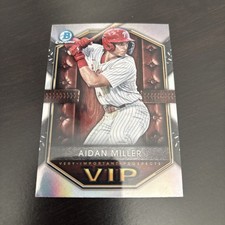 Aidan Miller 2025 Bowman Very Important Prospects #VIP-19 Philadelphia Phillies