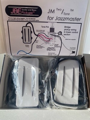 JB Gitarre Two-Tone Pickups White für Jazzmaster Gitarren