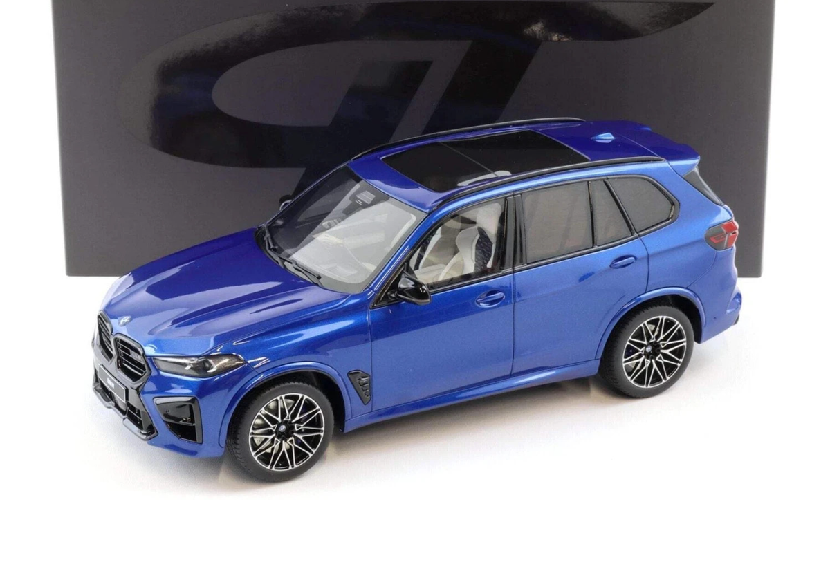 X5 ミニカー 1/18 メタリックブルー　パラゴン 1/18 BMW X5 M Competition (G05) 2023 Blue Resin Model Car by GT