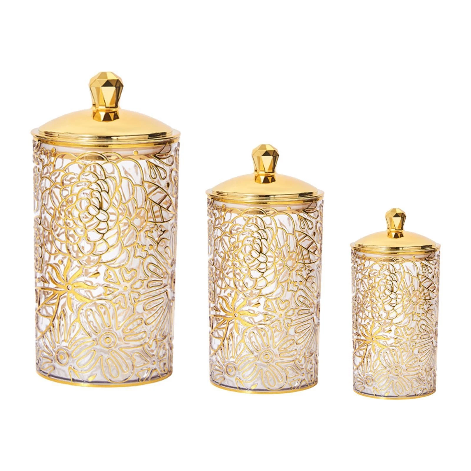 3Pcs Storage Jars with Lid Kitchen Canister Decorative for Counter
Opens in a new window or tab