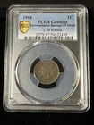 1864 Indian Head Cent With L Vf Detail