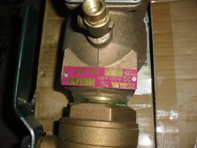 Watts 2" Lead-Free Double Check Valve Backflow Preventer LF007M1-QT