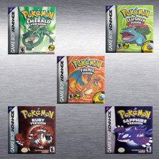 Pokemon Color Titles Video Game Box Art GBA High Quality Magnet / Set