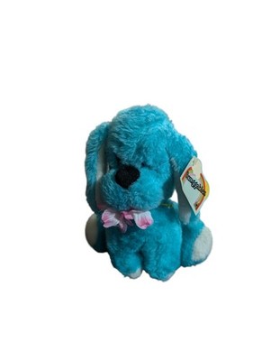 Vintage 1983 Puppy Dog Graphics International Plush Snuggables Heartline Blue