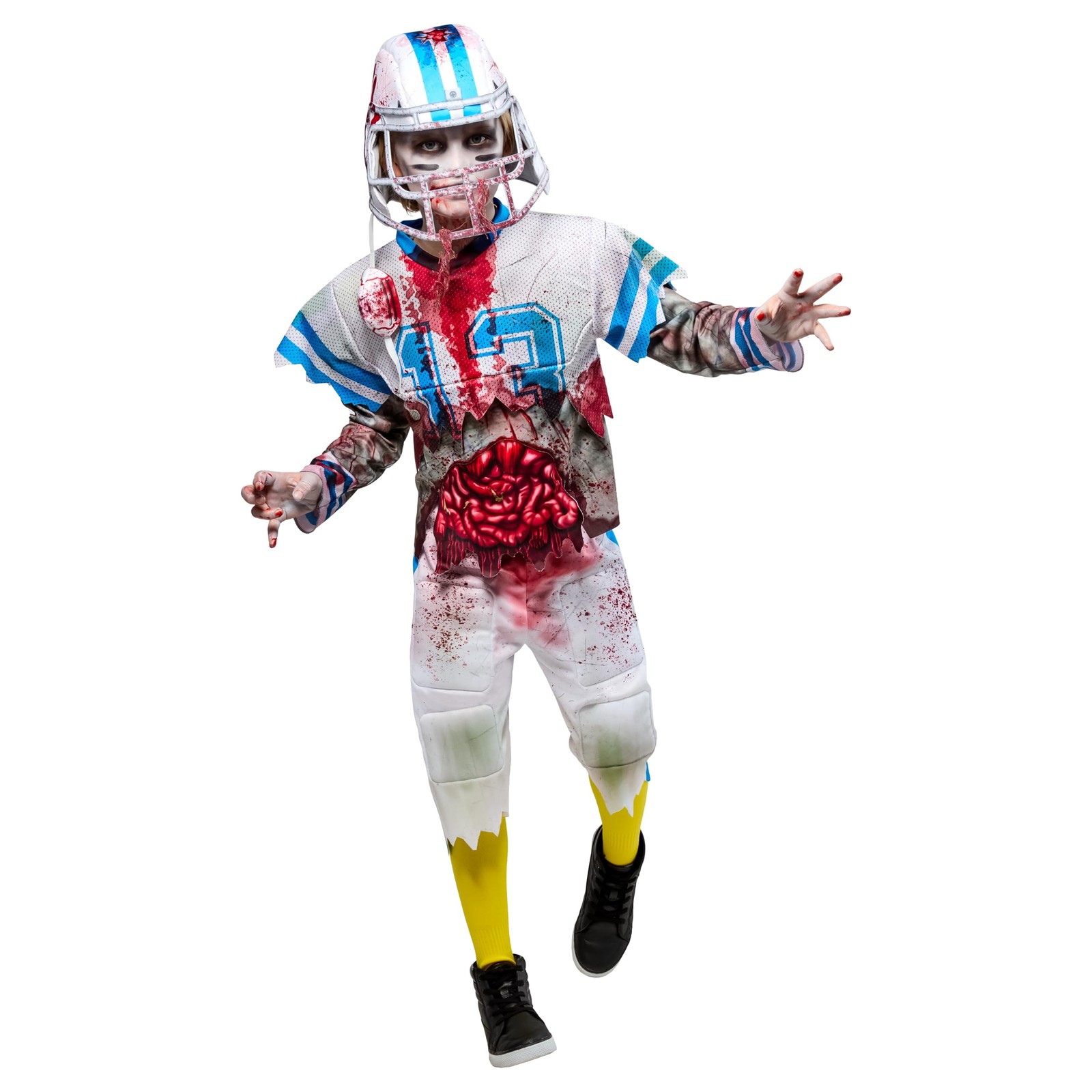 Disfraz de jugador de fútbol zombi rubíes para niños XL 1002370