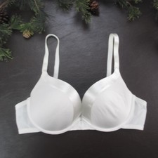 Sweet Nothings Maidenform Bra Womens 38C White Underwire Padded T-Shirt Straps