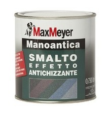 MaxMeyer Smalto Effetto Antichizzante ManoAntica Nero Graffite Grana Grossa 0,75