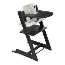Stokke Tripp Trapp High Chair 2 Black Tray Baby Set Nordic Grey