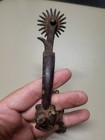 Vintage Spur Western Wagon Wheel Wall Artifact #33 Carmel Valley Cowboy USA Iron — photo 1