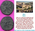 Widows Mite Coin Holy Land Artifact Free Display Card Time of Jesus Christ @G847