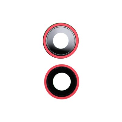 Sapphire Camera Lens Bezel Set Back 2 Parts Apple iPhone 13 13 Mini Red Premium