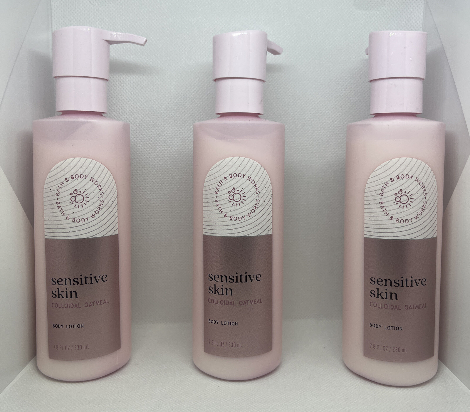 NEW (Lot of 3) Bath & Body Works Colloidal Oatmeal Body Lotion 7.8 oz FREE SHIP!