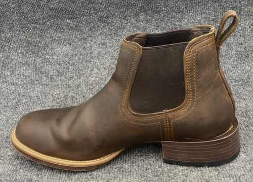Ariat Boots Men's Size 10.5 Booker Ultra Distressed Brown Leather Round Toe - Picture 3 of 13