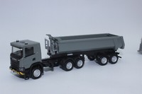 Herpa 316248 Scania Cg 17 6X6 Rundmulden-Sz 3A + 2A Grau 1:87 H0 Neu In Ovp