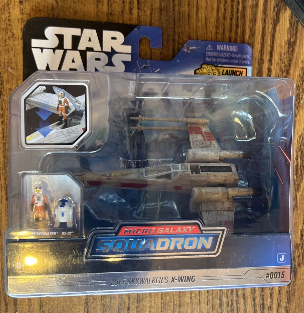 Jazwares -Star Wars Micro Galaxy Squadron -Luke Skywalker - X-Wing