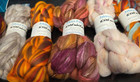Mixed lot of Merino wool roving Most is 3.5 to 4 grams and a mixed bag of small