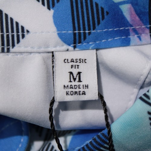 Robert Graham NWT Fisher Short Sleeve Polo Shirt Size M Classic Fit Blue/Multi - 第 8/9 張圖片