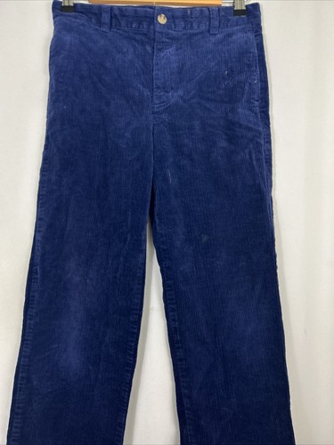 Vineyard Vines Girls Kids Size 14 Navy Blue Cotton Corduroy Pants 28x25" - Picture 3 of 17