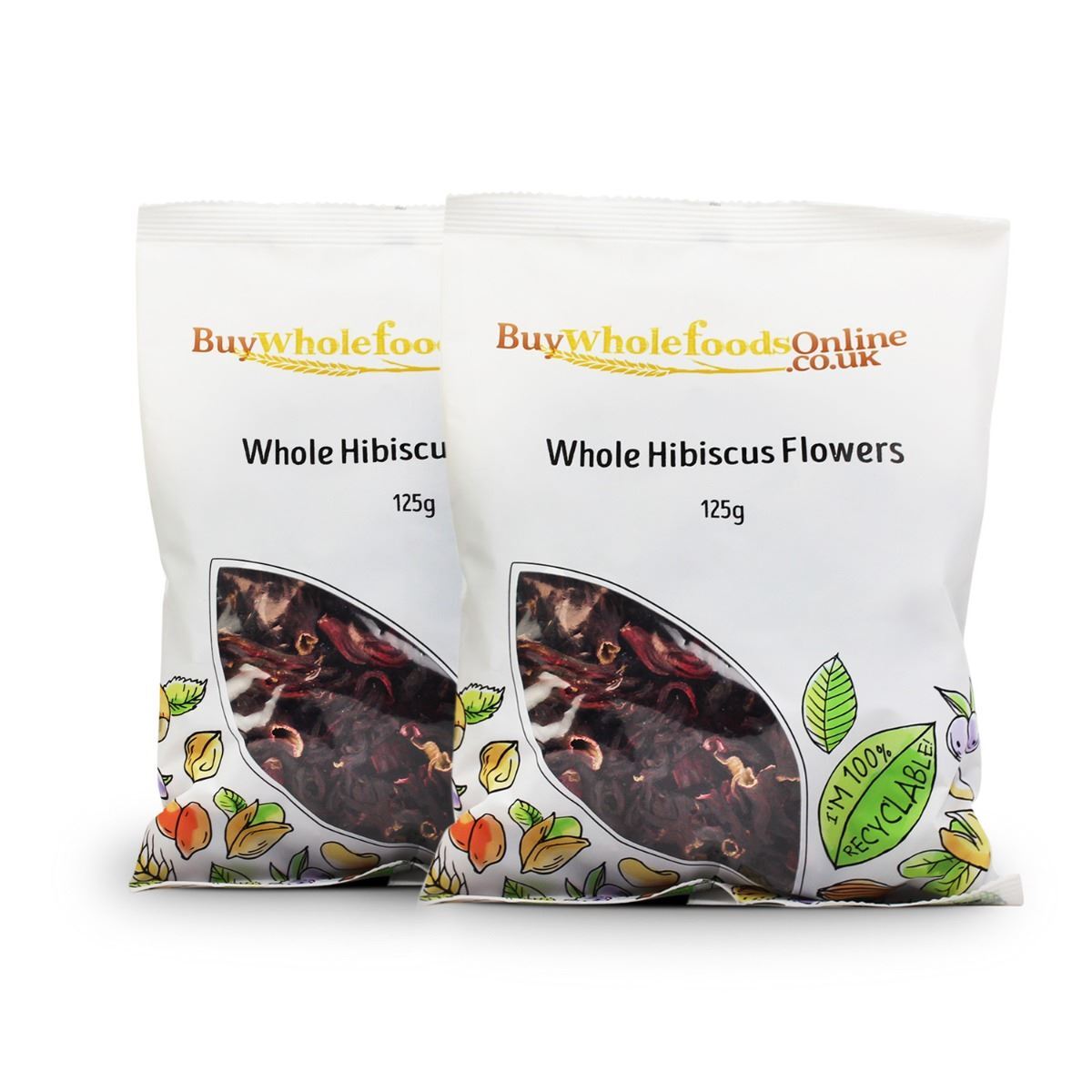Hibiscus Flowers Whole Petals 250g | BWFO | Free UK Mainland P&P