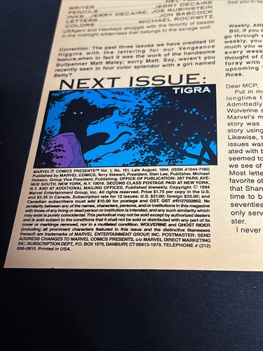 Vtg. Marvel Comic Books, Marvel Comics Presents, #161, NM/M, MA, 1994, V1 - Picture 3 of 6