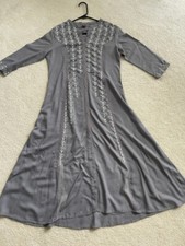 Women Bollywood Stitched Cotton Kurti dress Sz M Gray
