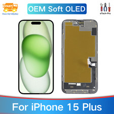 OEM Soft OLED Display For iPhone 15 Plus 6.7in Touch Screen Assembly Replacement