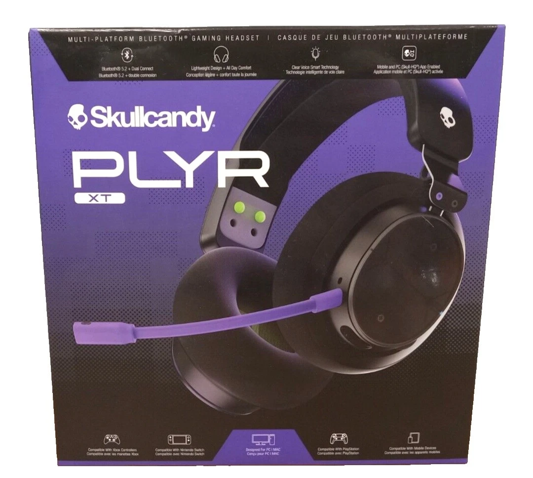 Auriculares para videojuegos Skullcandy con botón silenciador del micrófono