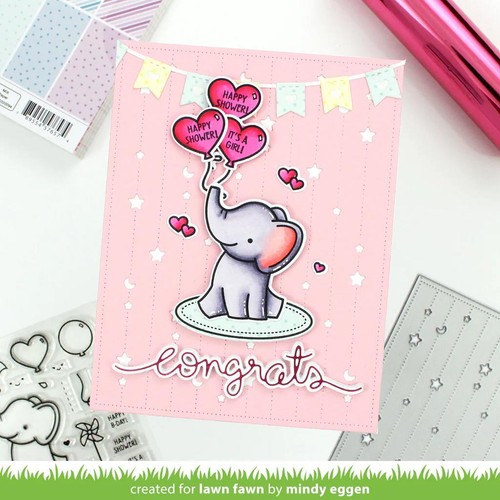 Lawn Fawn, stripes 'n sprinkles petite paper pack, 6"x6" / 15,2x15,2cm, Block 36 - Picture 4 of 9