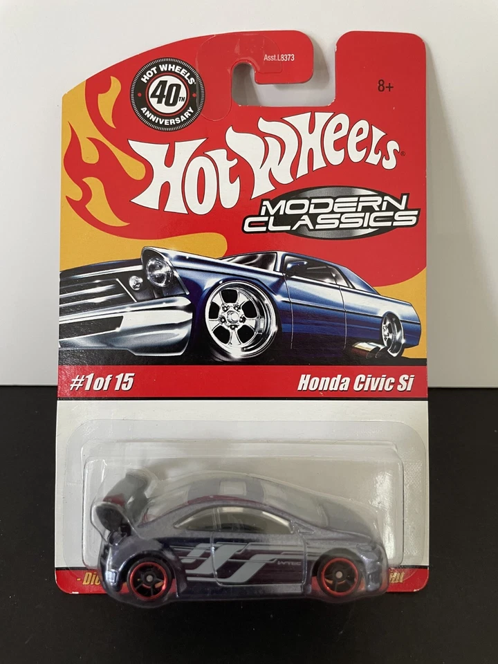 HOT WHEELS HONDA CIVIC SI CON PROTECTOR CLÁSICOS MODERNOS PÚRPURA/NEGRO MUY BUEN ESTADO RARO Foto 2 de 4