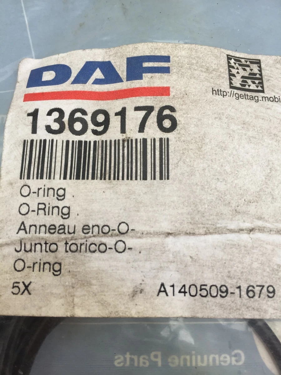 GENUINE DAF O-RINGS PACK OF 5 - PART NUMBER 1369176 | eBay