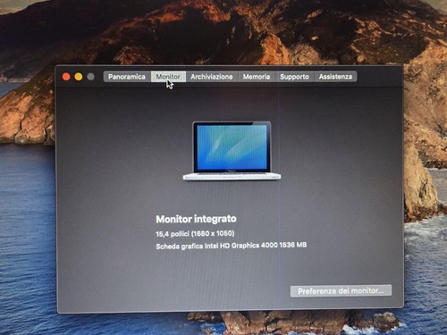 APPLE Macbook Pro 15,4" (2012) Argento - Foto 6 di 13