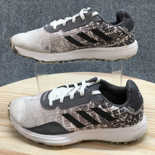 Adidas Shoes Youth 6 S2G Spikeless Golf Sneakers Gray Lace Up Low Top ART GV9785 - Picture 4 of 19