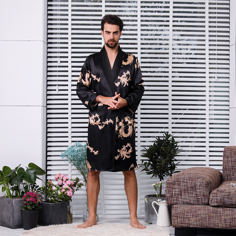 Ensemble De Pyjama Homme - Peignoir Kimono Coton U00e0 Hauts Et Pantalons Pyjama Lu00e9ger Grande Taille Manches