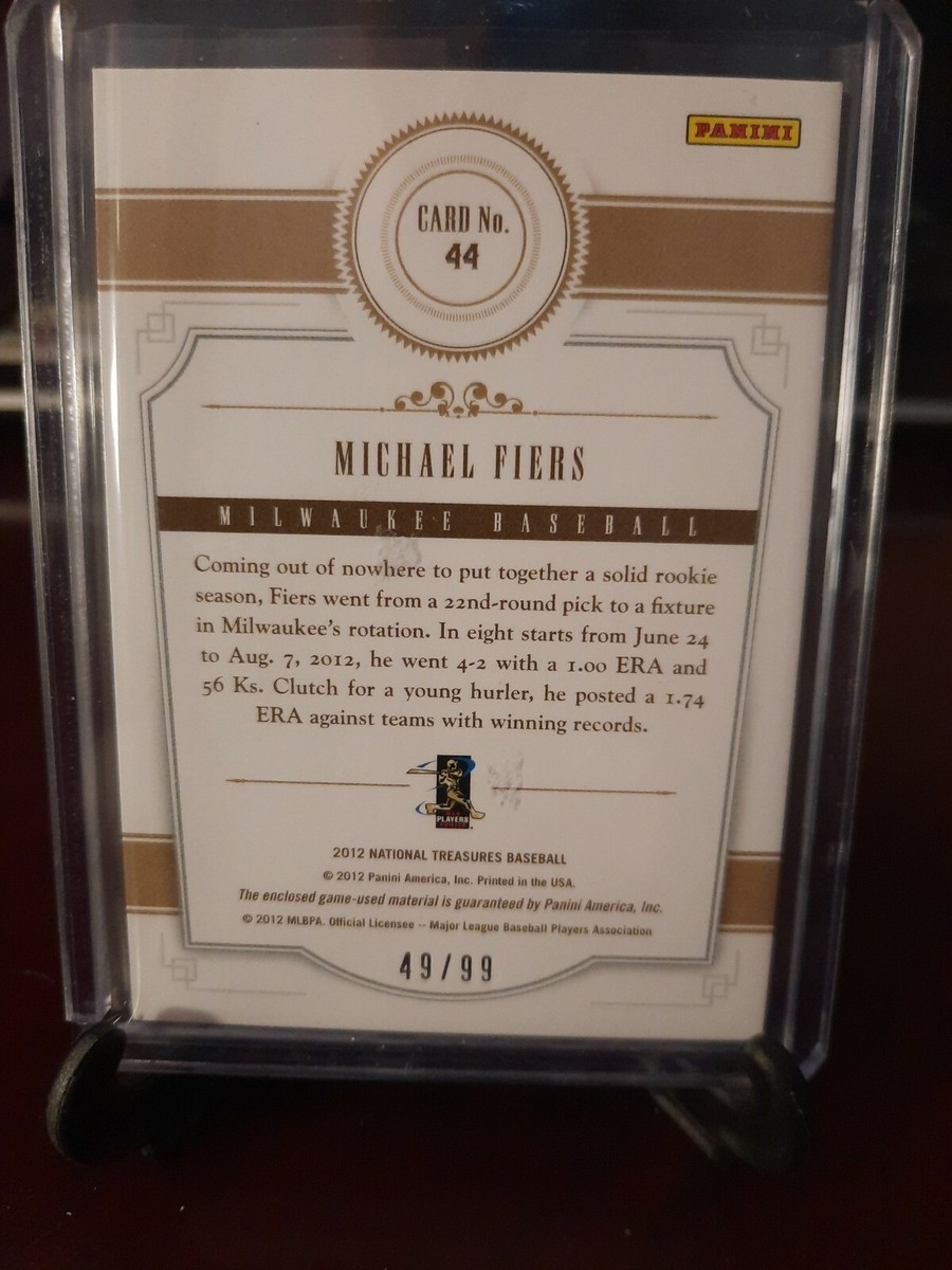 2012 Panini National Treasures Treasure Materials #49/99 2012 Panini National Treasures Treasure Materials #49/99