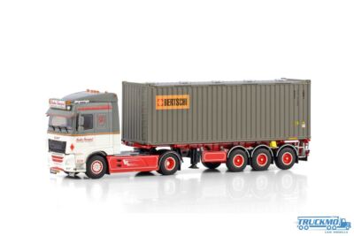 WSI De Kraker DAF XF Space Cab MY2017 4x2 Containerauflieger 3achs + 30t Bu