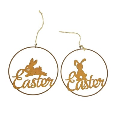 Bunnies Easter Door Sign Easter Hangings Door Decoration Wall Hanger Home Decor