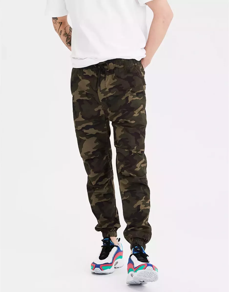 Jogger slim American Eagle Trekker Cargo Pull On estampado camuflaje para  hombre