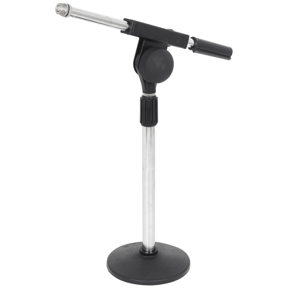 Tabletop Heavy Base Desk Microphone Stand with Boom Angle and Height Adjustable