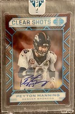 2020 Panini Illusions Peyton Manning Clear Shots AUTO /10 Looks Perfect