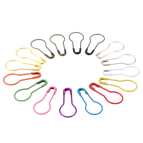 100x Needle Clip Knitting Craft Stitch Crochet Tool Clothing tag pin Markers-qy - Picture 1 of 17