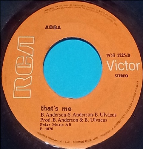 ABBA "Dancing queen" 1976, MADE IN PERU, 7" (VG+) - Picture 3 of 6